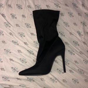 Black High Ankle Heels